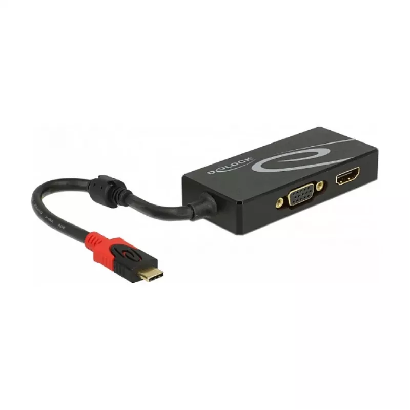 USB grafický adaptér DeLOCK 87730 3840 x 2160 pixelov čierny