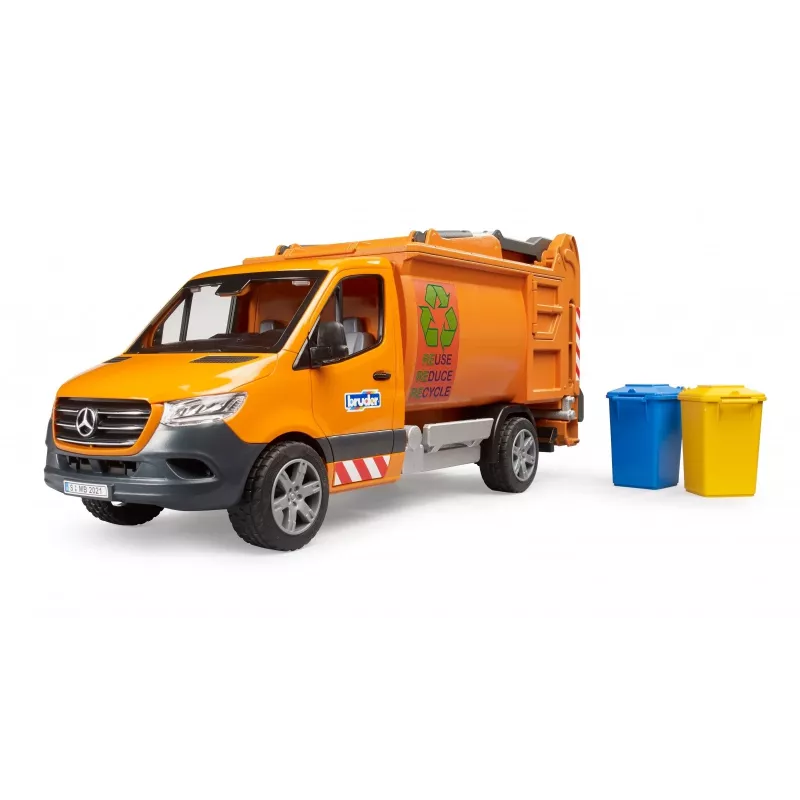 BRUDER modelové vozidlo MB Sprinter smetiarske auto BR-02682, hračkárska replika v mierke