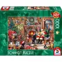 Schmidt Spiele 58872 Puzzle – 1000 dielov, vianočná scéna, od 12 rokov