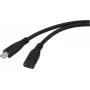 Renkforce USB kábel USB 3.2 Gen1 USB-C® samec, USB-C® samica 1,00 m čierny RF-5720414 (RF-5720414)
