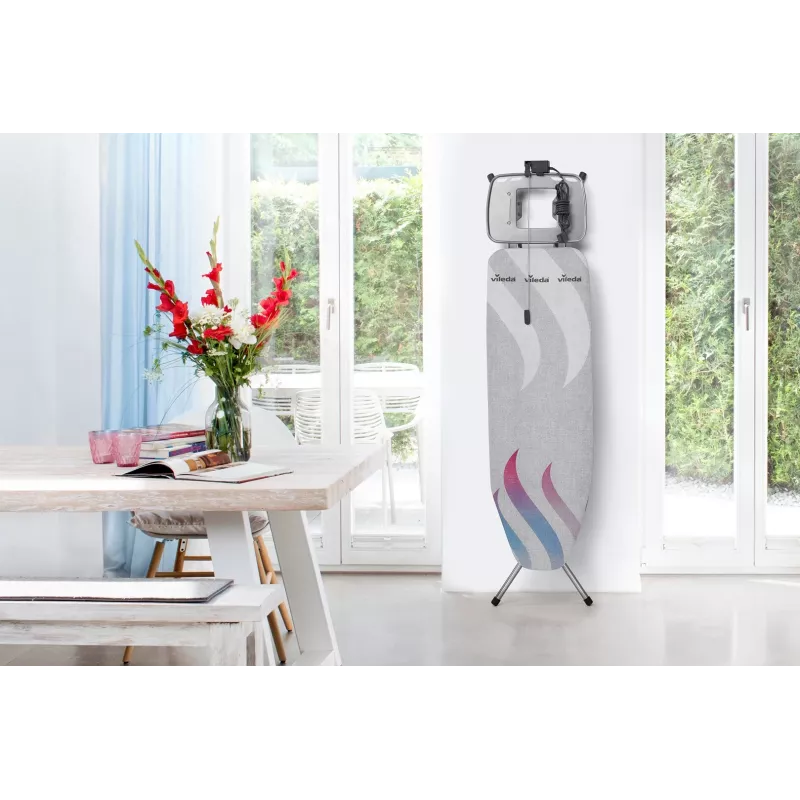 Potah na žehliacu dosku VILEDA Total Reflect modrý sivý biely pre žehliace dosky 1300 x 450 mm