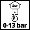 Einhell 4133115 0 - 13bar digitálny tlakomer pneumatík prístroj na meranie tlaku v pneumatikách (4133115)