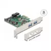 DeLOCK karta PCI Express x1 na 2 x USB 3.2 Gen 1 Type-A + 1 x interný 19-pinový header