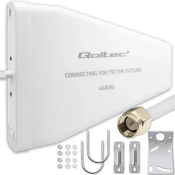 Externá 4G/5G LTE anténa QOLTEC 9 dBi, N konektor samica, 3 m kábel