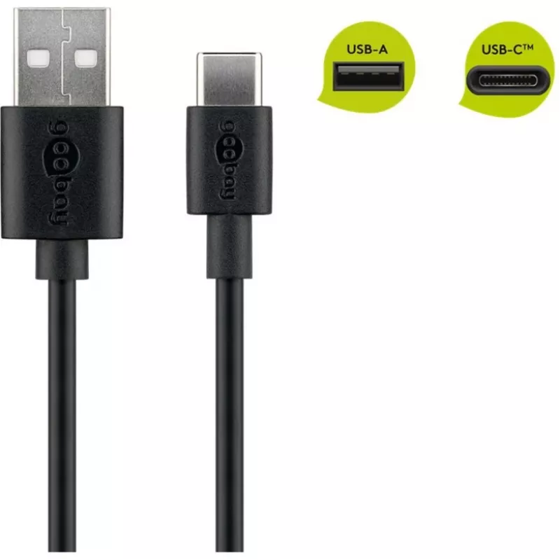 Goobay 45735 USB kábel čierny
