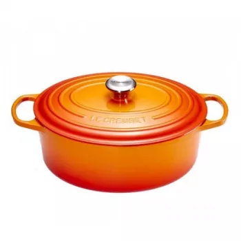 Le Creuset Signature dusený hrniec oválny 29 cm vulkanická