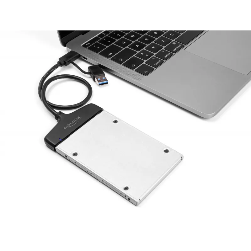 DeLOCK USB na SATA konvertor 6 Gb/s USB Type-C Type-A 0,3 m
