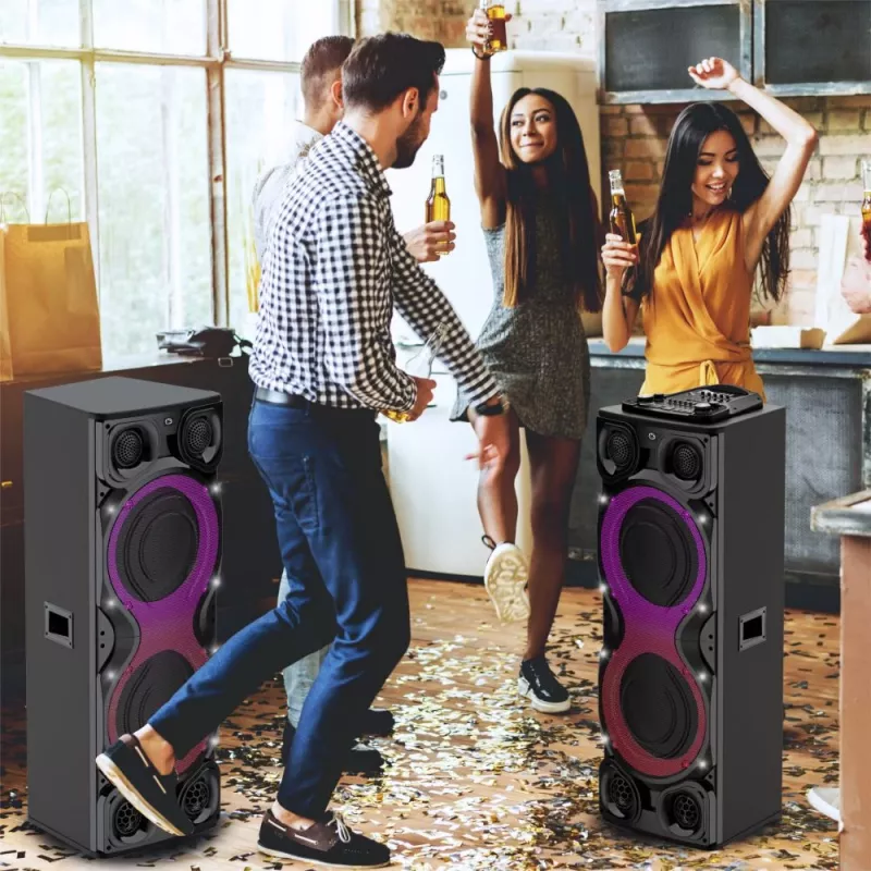 Prenosný reproduktor Manta SPK1204X800D Minos Pro, čierny