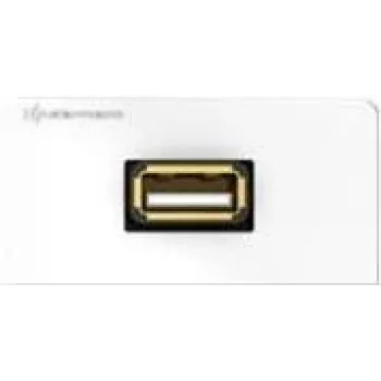 Nástenný click modul Kindermann Design USB 1 modul biely RAL 9010