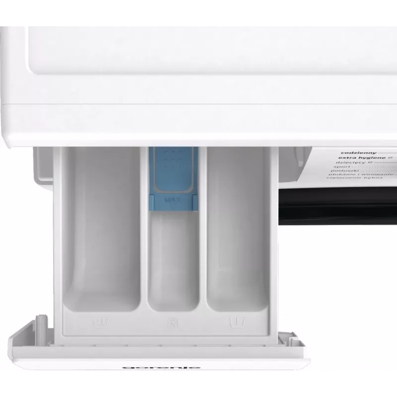 Voľne stojaca práčka Gorenje W3NGPI72SBS, 7 kg, 1200 ot/min, invertorový motor, para, 15 programov, biela