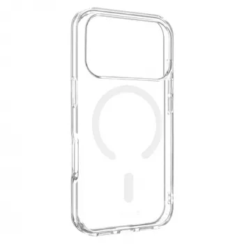 Pevný zadný kryt | Apple | iPhone 17 Pro | TPU/PC | transparentný | MagPure