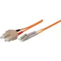 Tecline exertis Connect - patch kábel - SC Multimode (M) na LC Multimode (M) - 15 m - optické vlákno - 50/125 mikrometrov - OM2 - oranžový (85615)