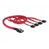 Delock - SATA / SAS kábel - 4-Lane - SATA (samica) na 36 PIN 4iMini MultiLane (samec) - 50 cm (83057)