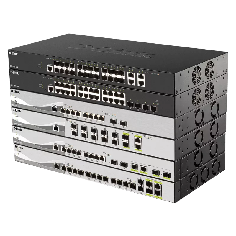 D-Link 24-portový 10G SFP+, 4-portový 10GBASE-T Smart Managed switch