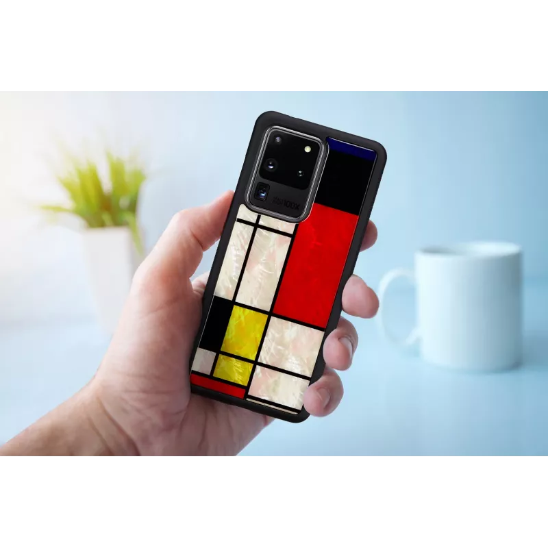 Ochranné puzdro iKins pre Samsung Galaxy S20 Ultra — Mondrian čierne