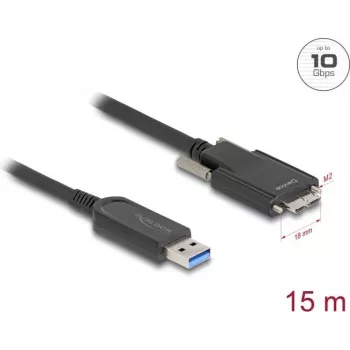 Aktívny optický kábel DeLOCK 83217 USB 10 Gbps Type-A na Micro-B 15 m