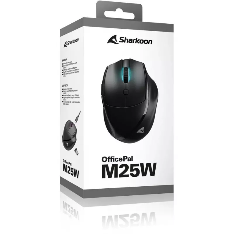 Sharkoon OfficePal M25W čierna