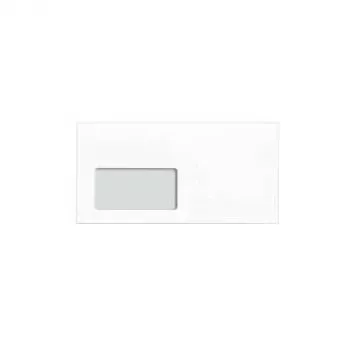 MAILmedia 80010474 obálka DIN lang (DL), s okienkom, biela, 80 g/m², samolepiaca
