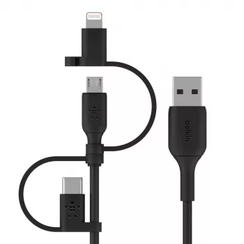 Belkin univerzálny kábel Lightning/Micro/USB-C