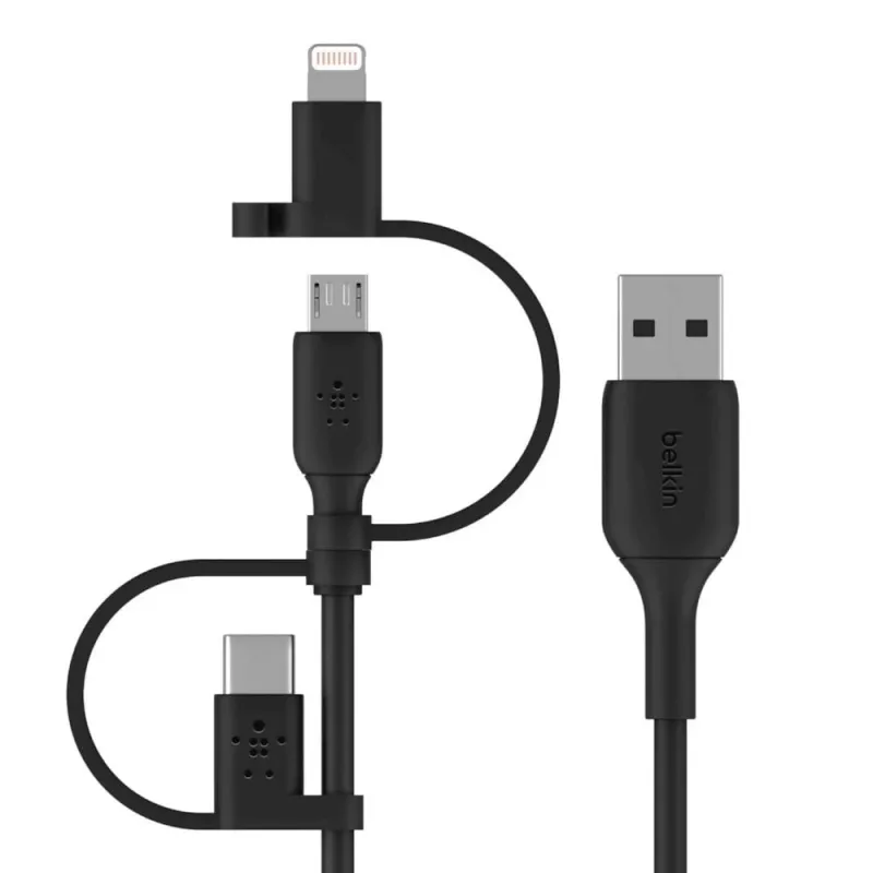 Belkin univerzálny kábel Lightning/Micro/USB-C