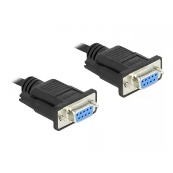 Sériový kábel RS-232 DeLOCK 87308 0,5 m konektor samica na konektor samica