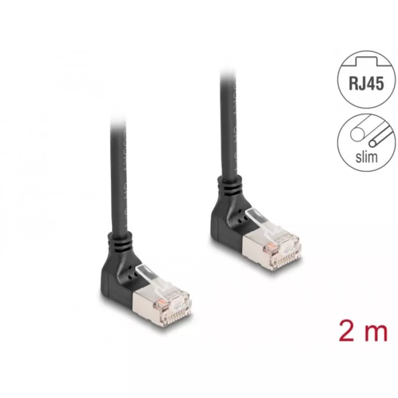 Delock 80282 Ethernet patch kábel čierny