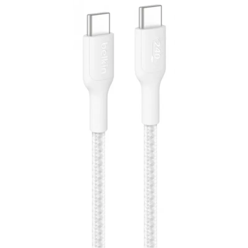 USB kábel Belkin BoostCharge Pro 2m USB C biely