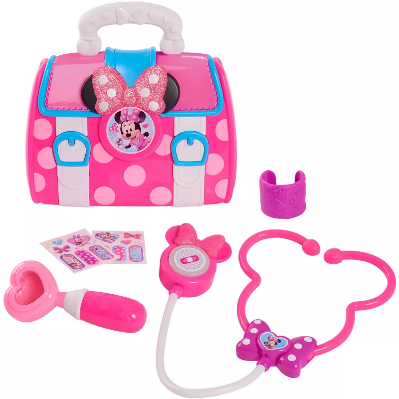 Disney Junior Minnie Mouse Bow-Care sada lekárskych taštičiek, detská hračka do domácnosti