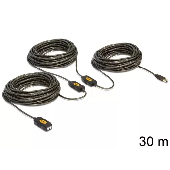 USB kábel DeLOCK 30m USB2.0 USB A čierny