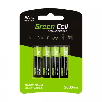 Batéria Green Cell GR02 — NiMH AA 1,2 V 2000 mAh, 2 ks