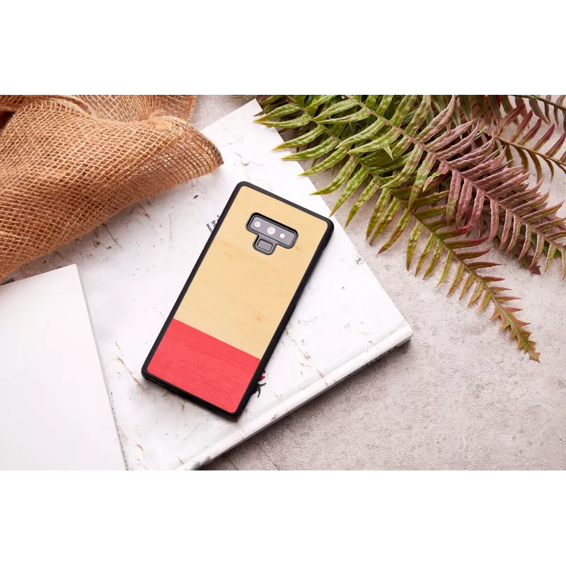 Puzdro na smartfón man and wood pre Galaxy Note 9 – čierne, dizajn v štýle blokových pruhov
