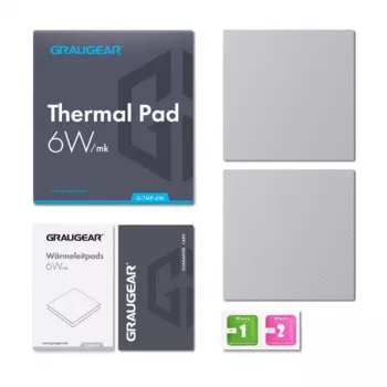 Tepelná podložka GrauGear G-TMP-6W 100×100×1 mm, tepelná vodivosť 6 W/m·K