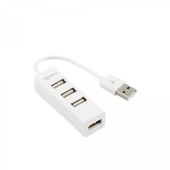 Sbox H-204W USB 4-portový HUB kokosová biely