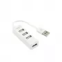 Sbox H-204W USB 4-portový HUB kokosová biely