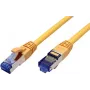 Value 21.99.1934 RJ45 sieťový kábel, patch kábel CAT 6a S/FTP 0,30 m žltý 1 ks