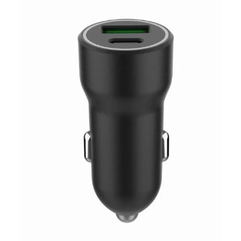 Gembird auto napájací adaptér - USB Type-A & C PD - 20W