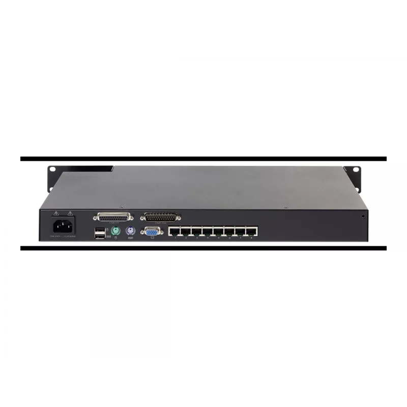KVM switch APC KVM0108A, 8-portový PS/2 VGA, 1U rack, 1600x1200, čierna