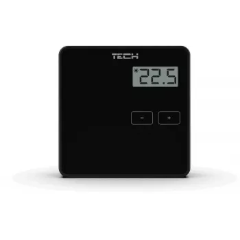 Káblový priestorový regulátor Tech ST-294V1 (model ST294V1BK) – nástenný káblový priestorový regulátor