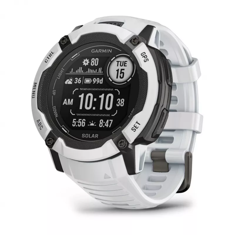 Garmin Instinct 2X Solar 2,79 cm (1,1) MIP 50 mm digitálny 176 x 176 pixelov dotyková obrazovka biela GPS (satelit)