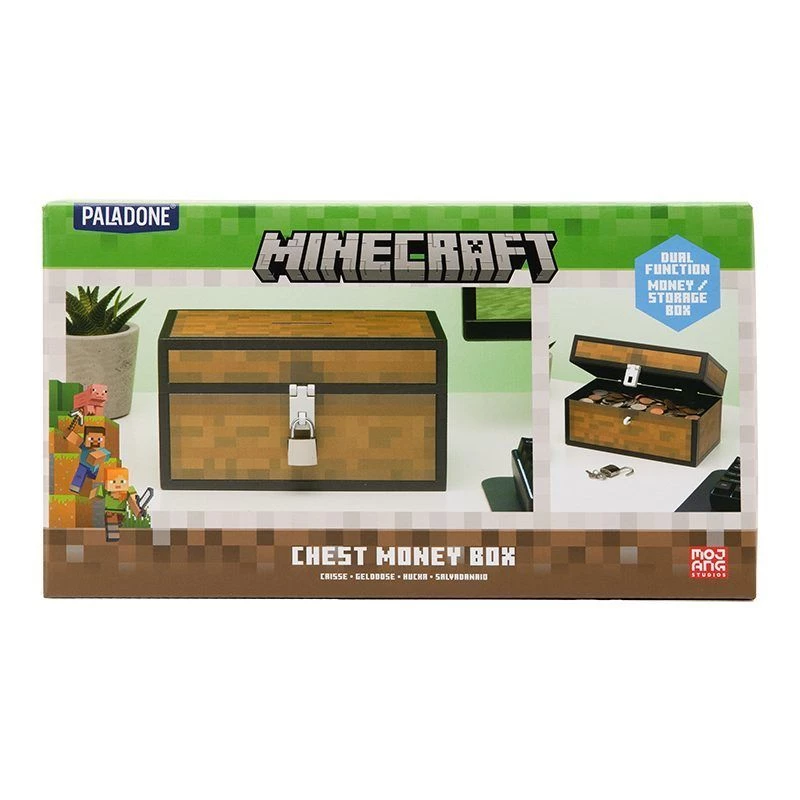 Pokladnička Paladone Minecraft dizajn truhly PP13601MCF pre deti a fanúšikov