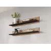 Cama sada dvoch políc 125cm SOHO dub lefkas/čierna
