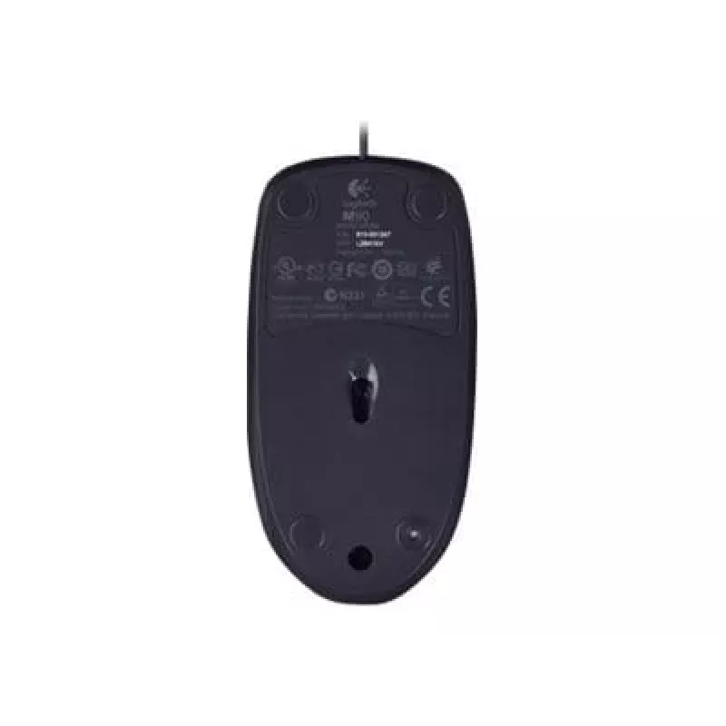Logitech M90 káblová optická kancelárska myš — 1000 DPI, obojručná, USB Type-A, čierna