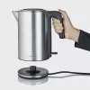 Rýchlovarná kanvica SEVERIN WK 3449 — 1,7 l, 2400 W, nerez/plast, čierno-strieborná