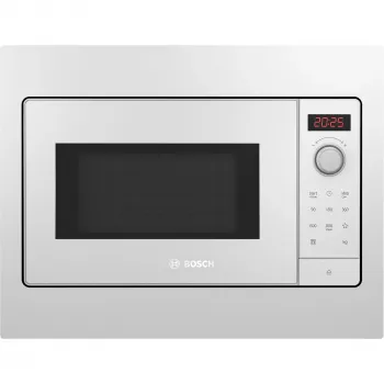 Vstavaná mikrovlnná rúra solo Bosch BFL523MW3, 800 W, 20 L, biela, dotykové a otočné ovládače