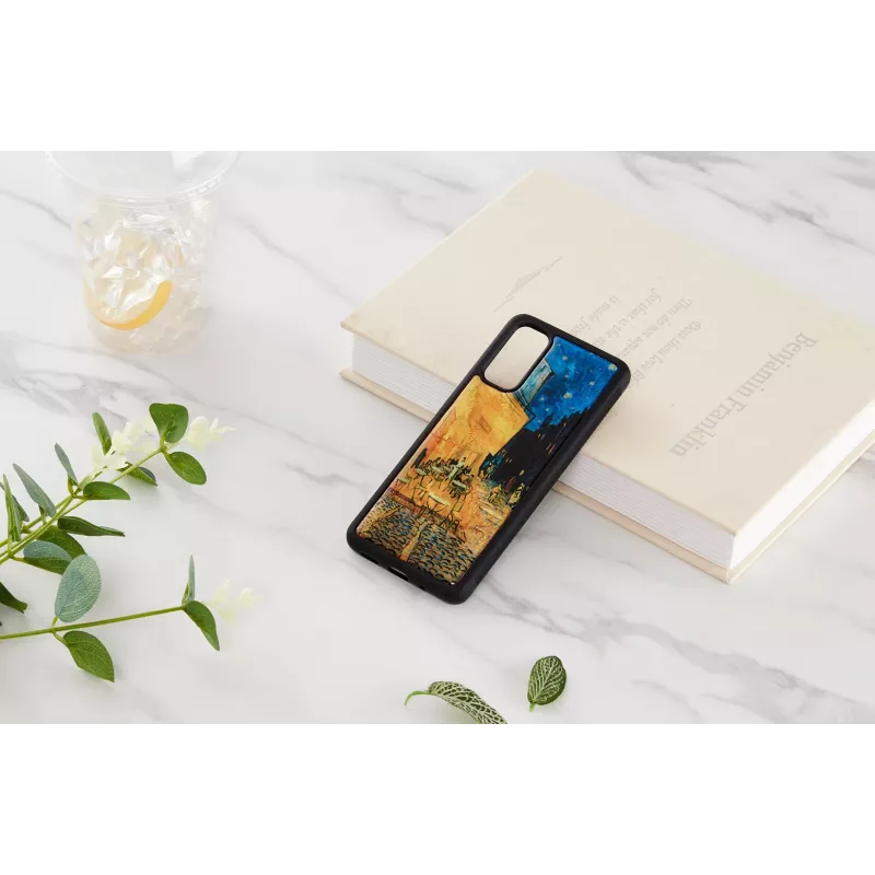 Ochranné puzdro iKins pre Samsung Galaxy S20 – čierne, dizajn Caféterrasse