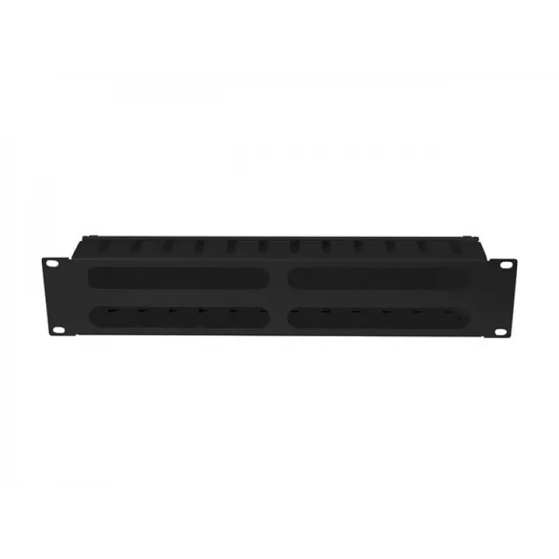 Rackový 19 inch 2U organizér káblov LANBERG AK-1705-B, čierny