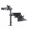 Stolový držiak ART L-24 pre LED/LCD monitor 13-32" + notebook 10-15,6", VESA 75x75/100x100, čierny