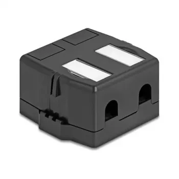 Zacvakávací rám DeLOCK 85842 plast čierny 545x573x324 mm