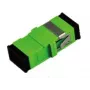 Extralink SC/APC adaptér, single mode, simplex, bez príruby, zelený