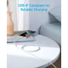 USB-C na USB-C kábel Anker 322 — 1,8 m, biely